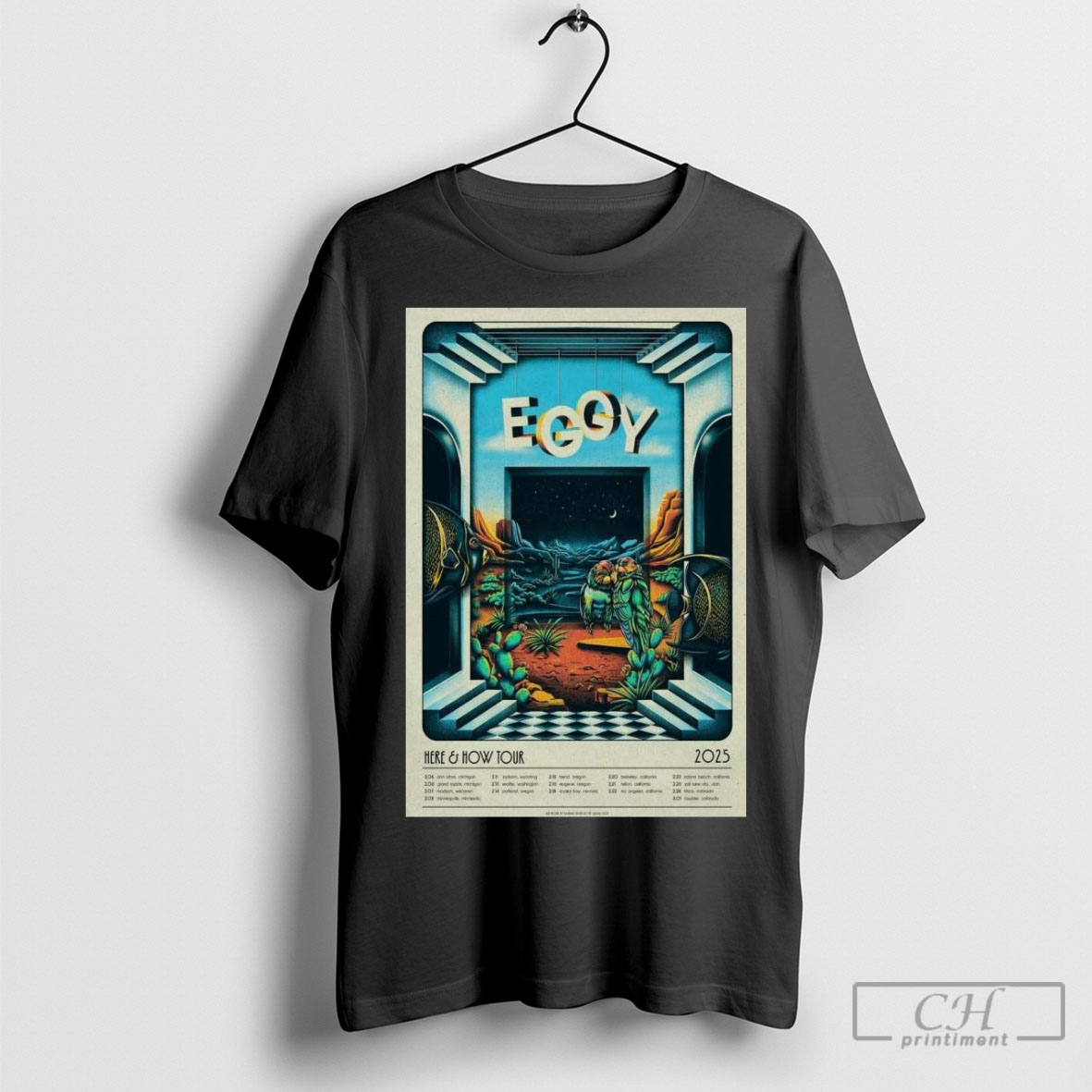 Official Eggy Here How Tour 2025 Feb And Mar, Eggy Here T-Shirt