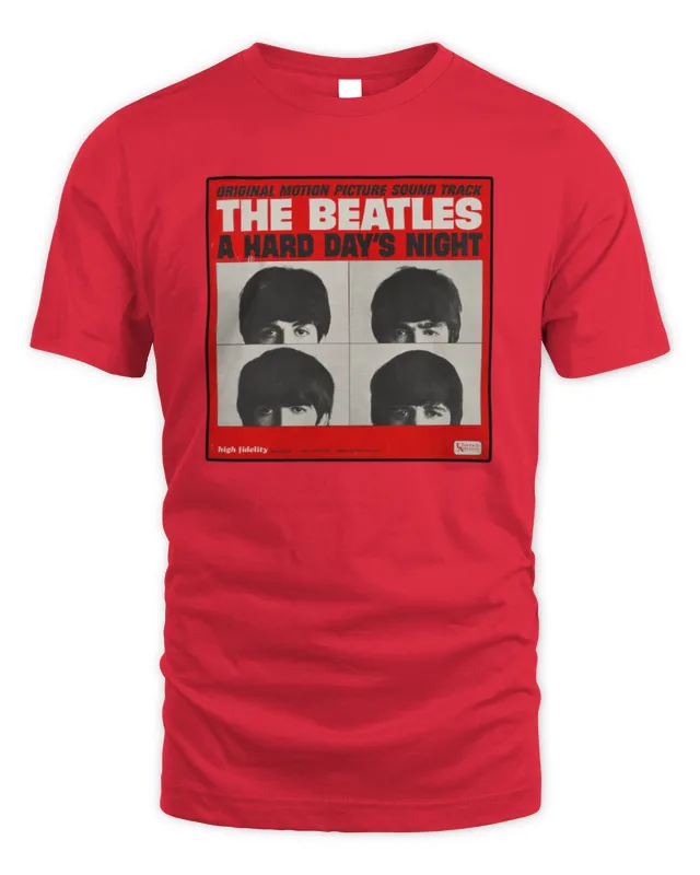 The Beatles Official Store A Hard Day's Night Red Album Cover T-Shirt