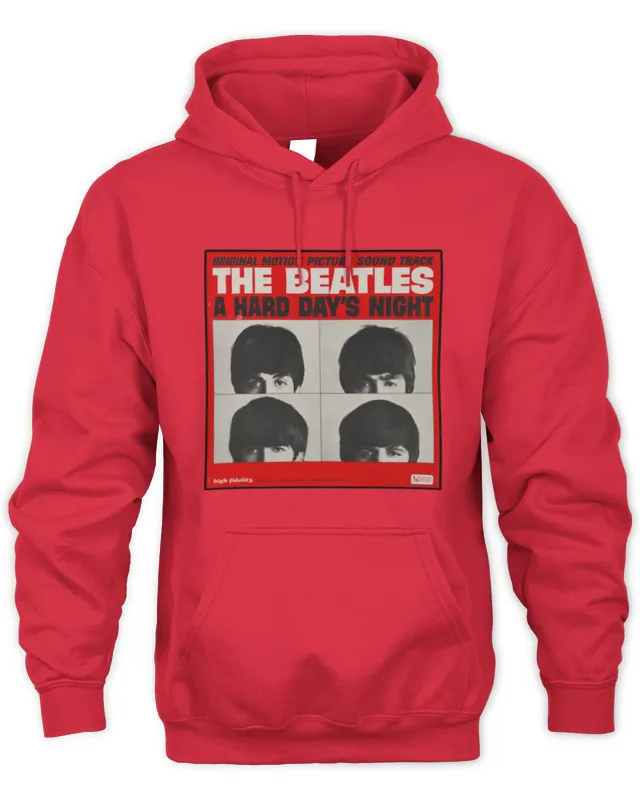 The Beatles Official Store A Hard Day's Night Red Album Cover T-Shirt - Image 3