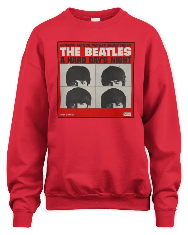 The Beatles Official Store A Hard Day's Night Red Album Cover T-Shirt - Image 4