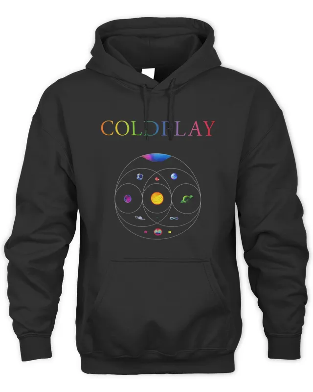 Coldplay Merch Music Of The Spheres World Tour Tee Black - Image 3