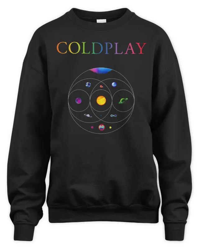 Coldplay Merch Music Of The Spheres World Tour Tee Black - Image 4