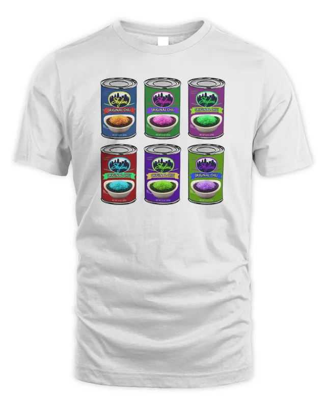 Cincy Shirts X Skyline Chili Warhol Cans T Shirt