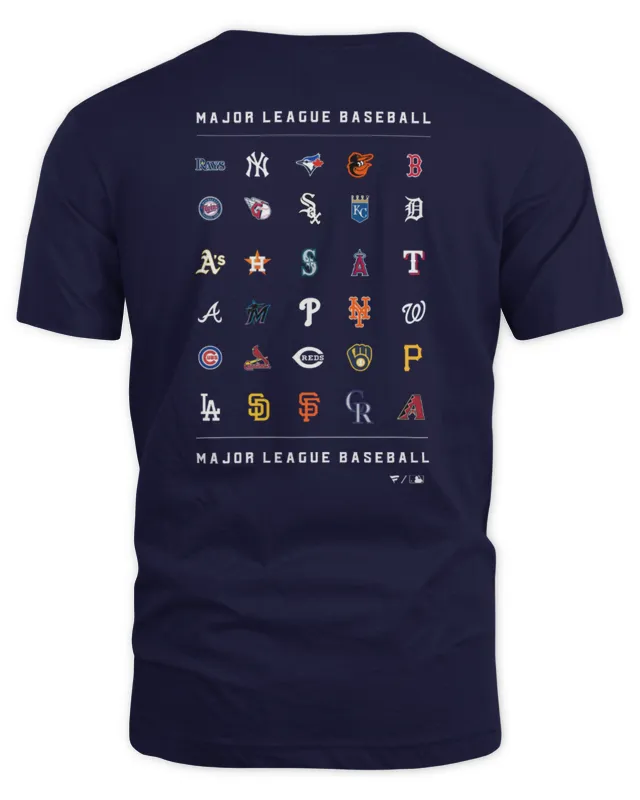 Major League Baseball 30 All Team Logo T-Shirt
