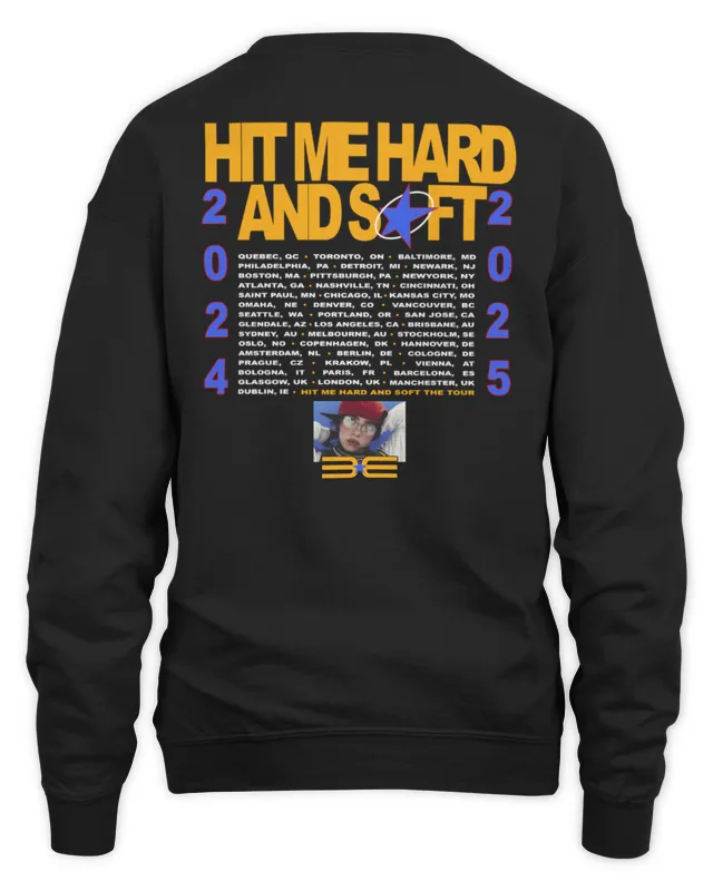 Hit Me Hard And Soft World Tour Billie Eilish Clothing T-Shirt - Image 4