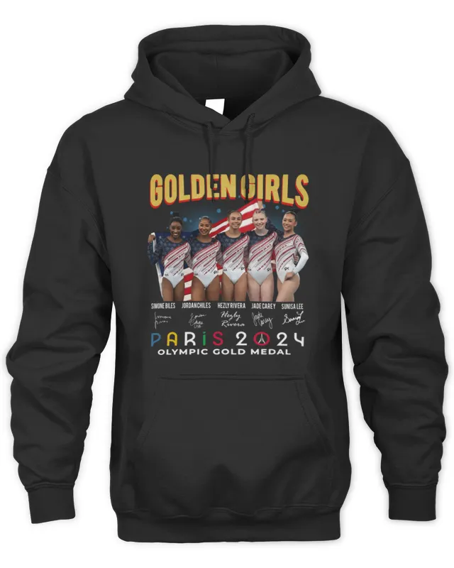Olympic Golden Girls USA Gold Medal In Paris T-Shirt - Image 3