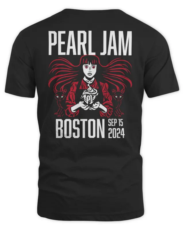 Official Pearl Jam Dark Matter World Tour With Glen Hansard Boston Ma Fenway Park On Sept 15 T-Shirt