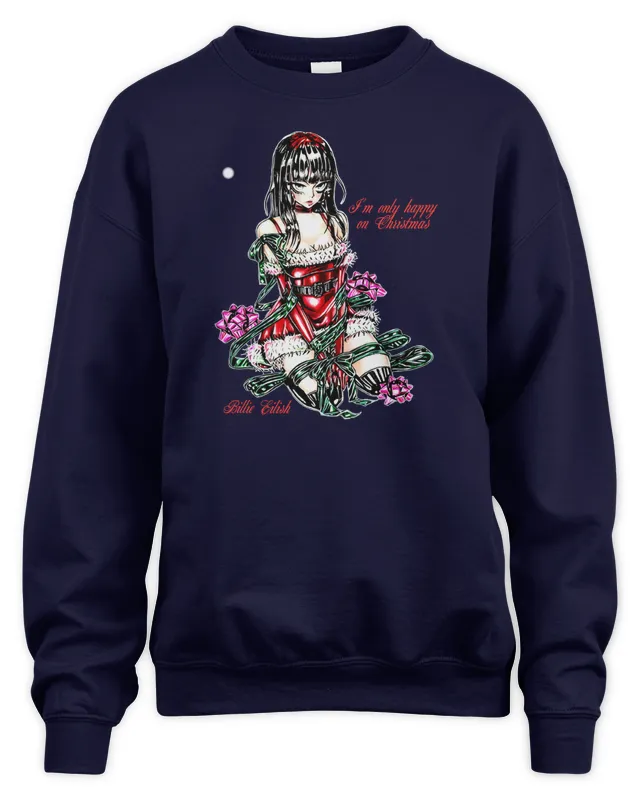 Billie Eilish Holiday Merch Tied Up Hoodie Hoodie - Image 3
