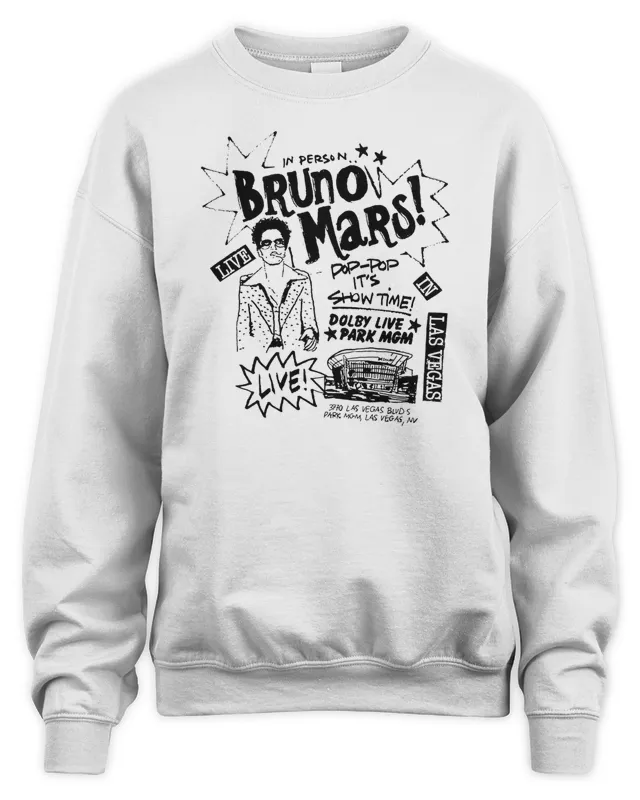 Bruno Mars Live Bruno Mars Merch Sweatshirt