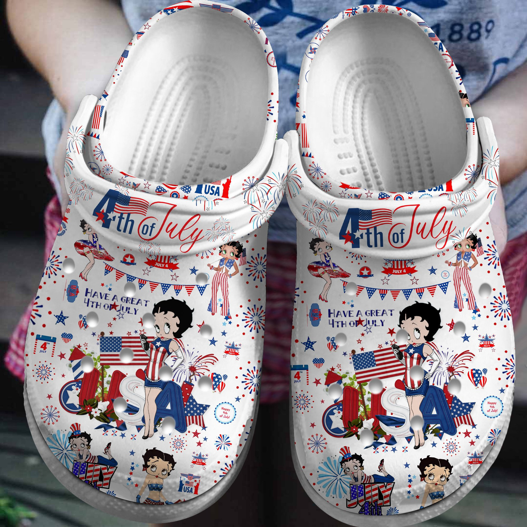Betty Boop Cartoon Clogs Shoes Comfortable For Men Women Crocs Comfortable For Men Women and Kids - GNL1464098