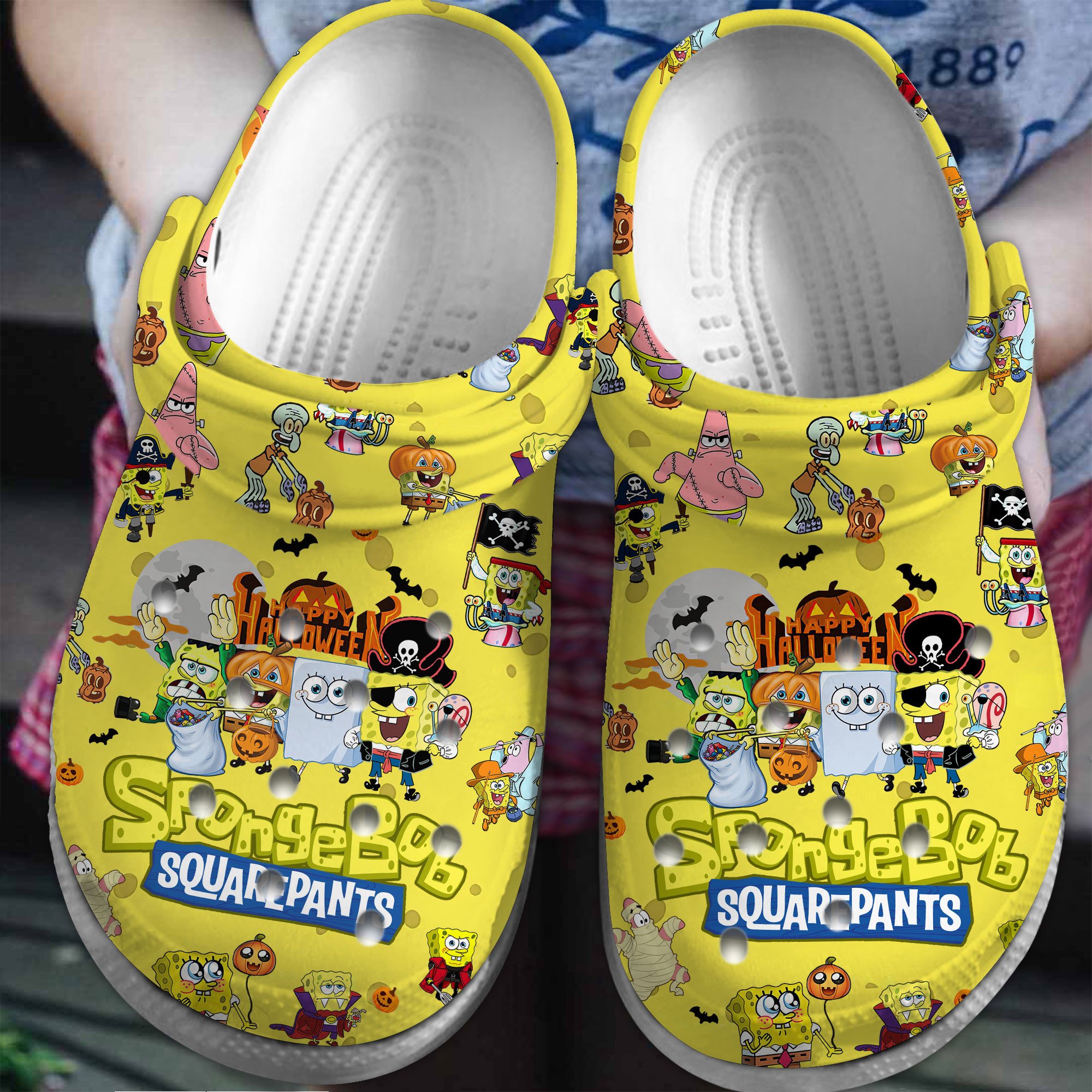 SpongeBob SquarePants Cartoon Crocs Clogs For Men Women And Kid TR1805528186-1