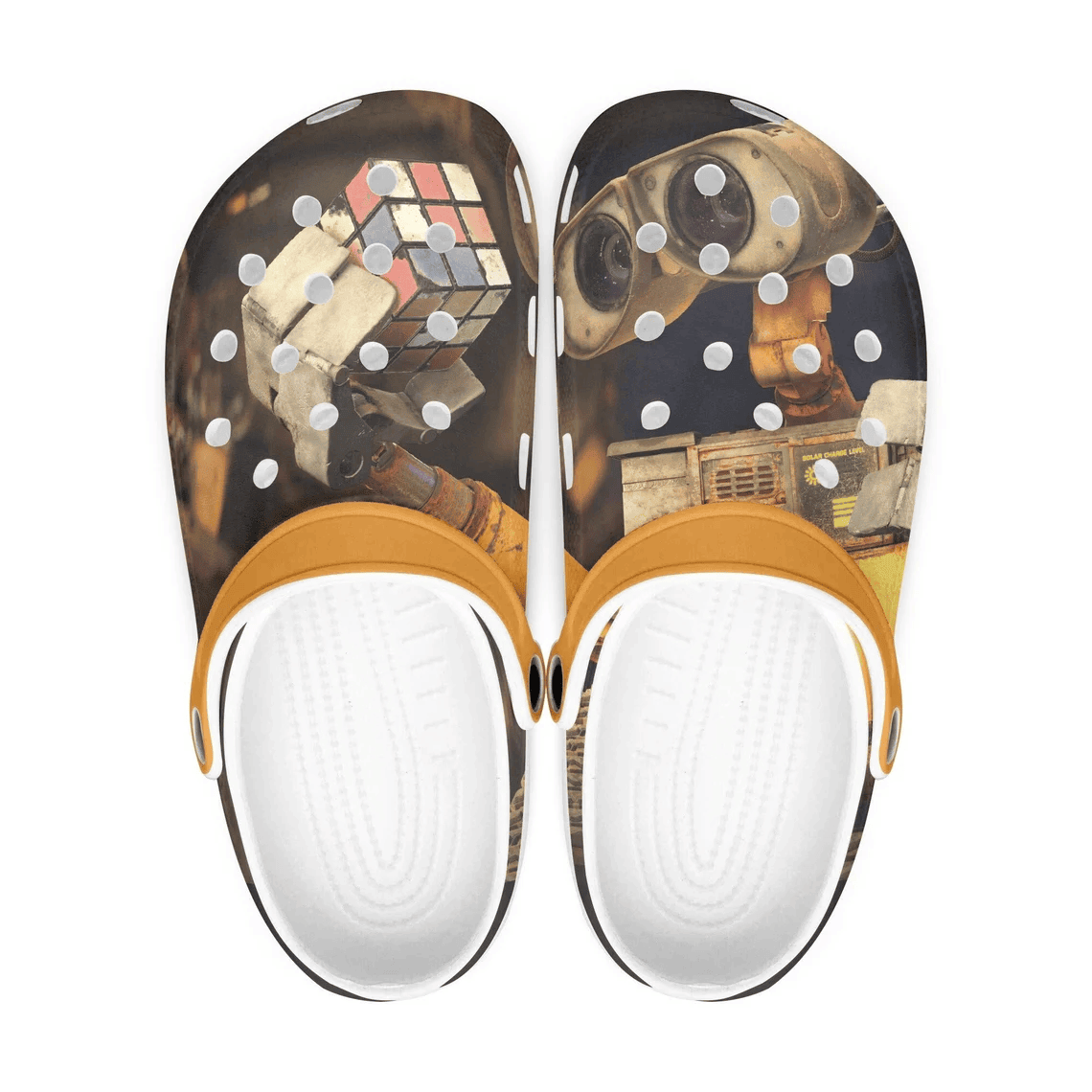 Wall-E Cartoon Shoes Clogs Custom Name For Men Women Crocs Comfortable For Men Women and Kids