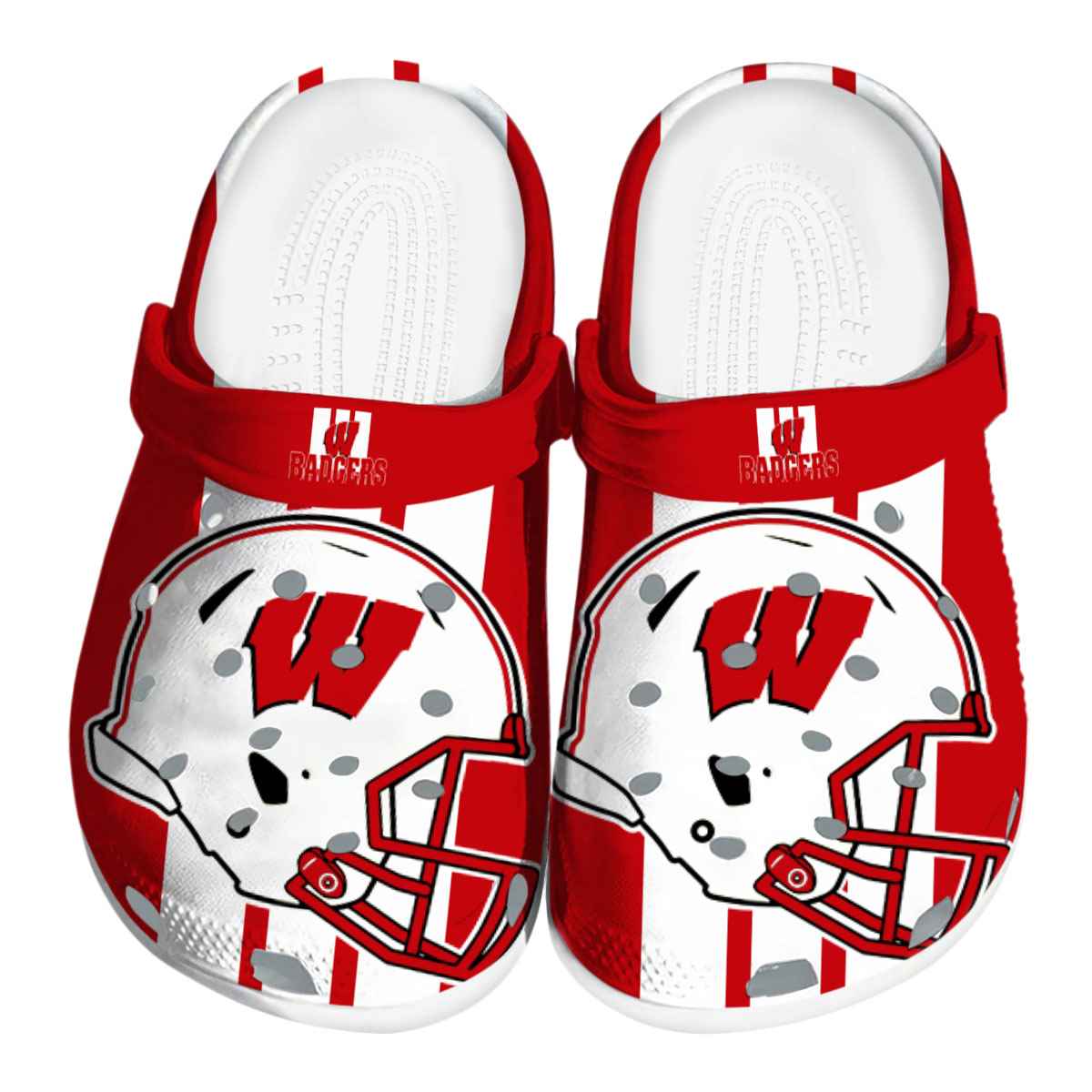 Wisconsin Badgers 2025 NCAA Sport Crocs Clogs For Men Women and Kids - GNL146508