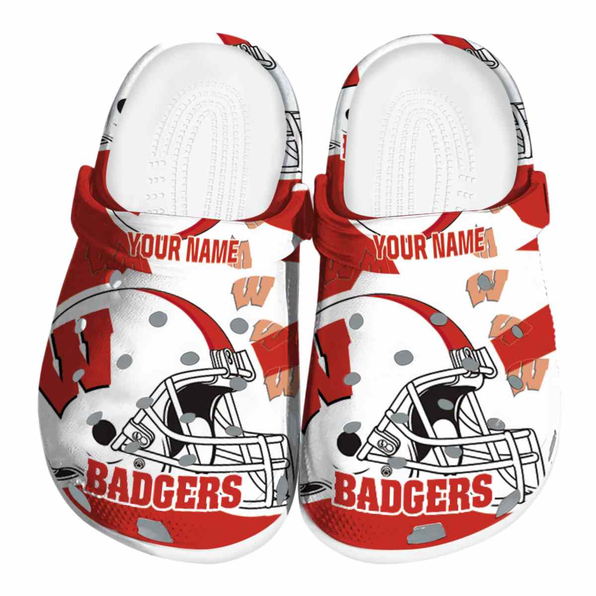 Wisconsin Badgers 2025 NCAA Sport Crocs Clogs For Men Women and Kids - GNL146517