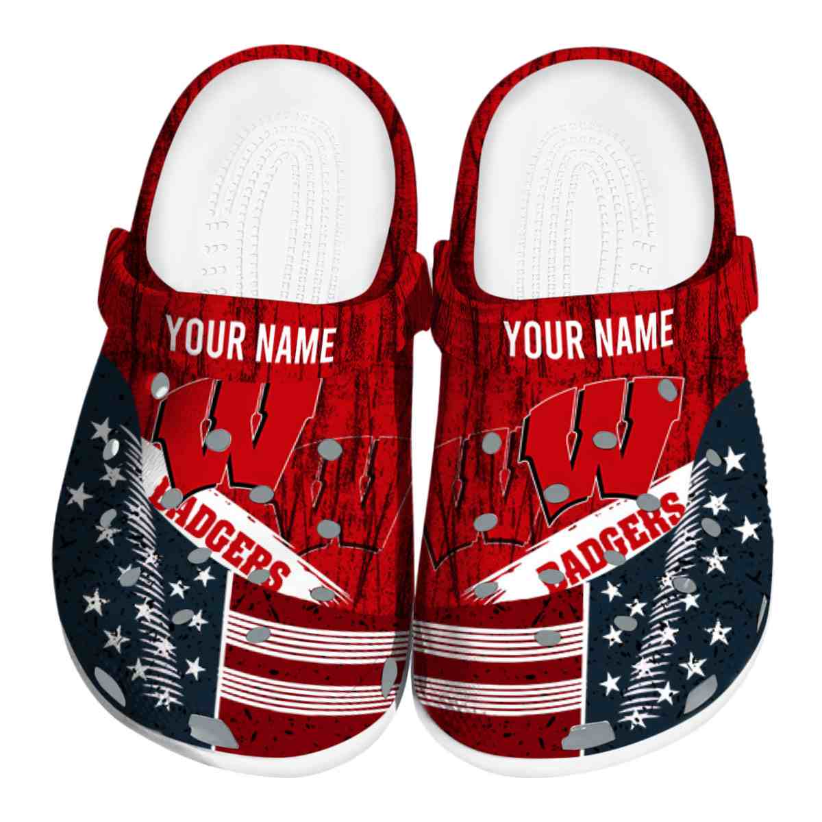 Wisconsin Badgers 2025 NCAA Sport Crocs Clogs For Men Women and Kids - GNL146532