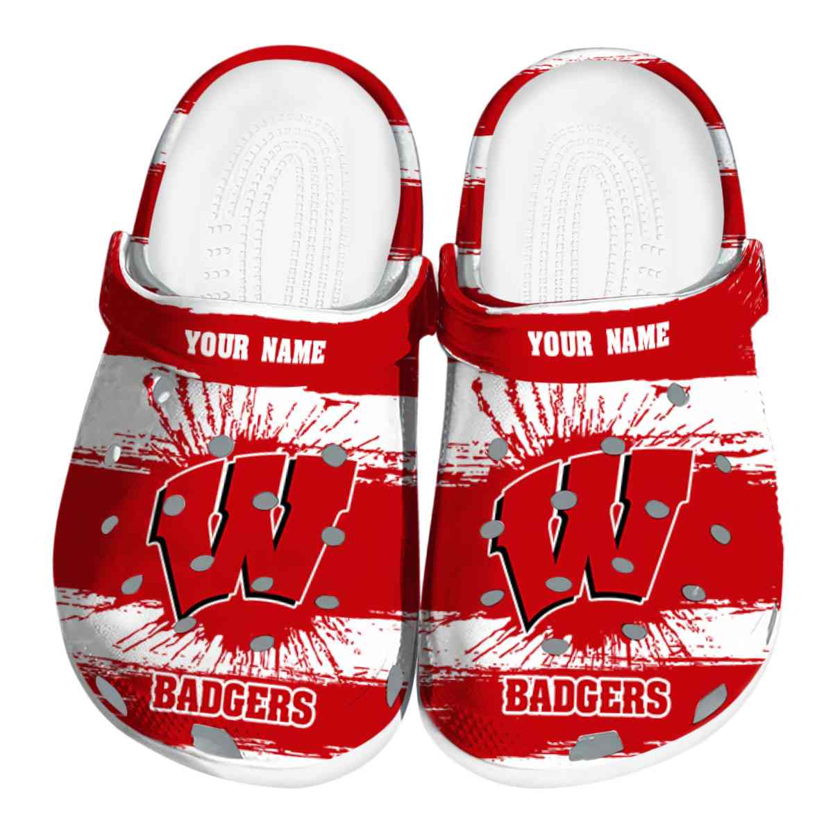 Wisconsin Badgers 2025 NCAA Sport Crocs Clogs For Men Women and Kids - GNL146523