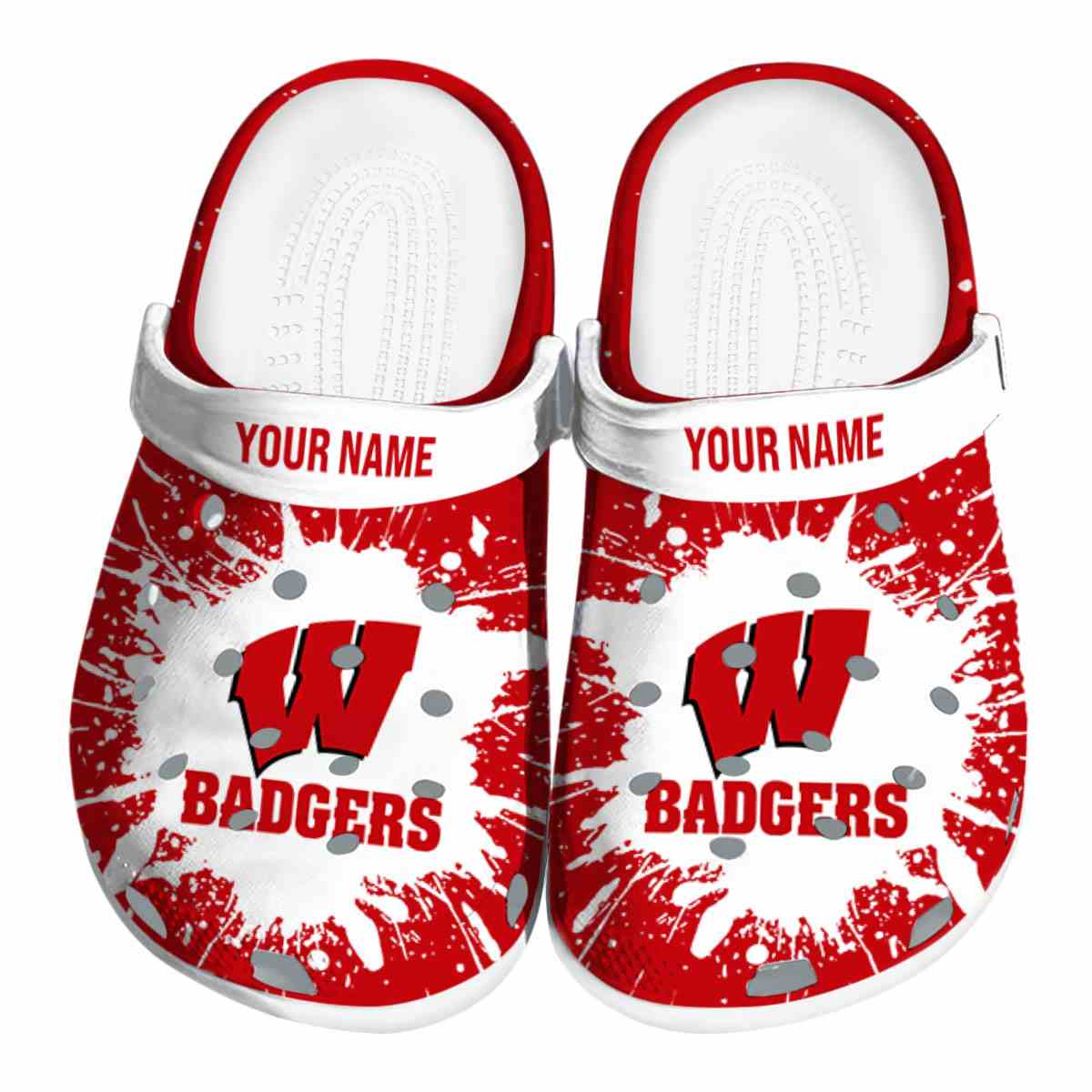 Wisconsin Badgers 2025 NCAA Sport Crocs Clogs For Men Women and Kids - GNL146514