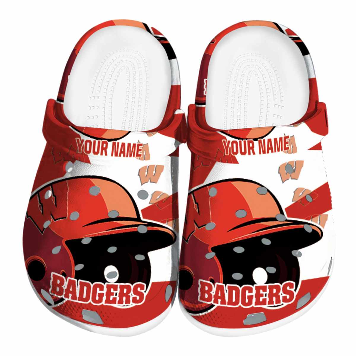 Wisconsin Badgers 2025 NCAA Sport Crocs Clogs For Men Women and Kids - GNL146513