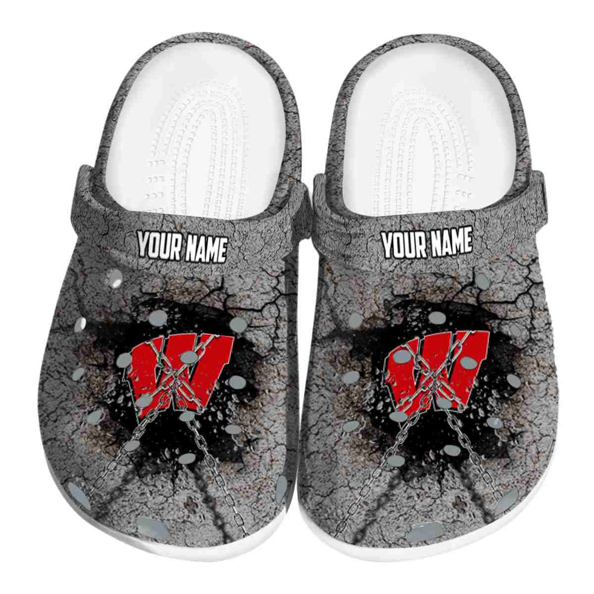 Wisconsin Badgers 2025 NCAA Sport Crocs Clogs For Men Women and Kids - GNL146534