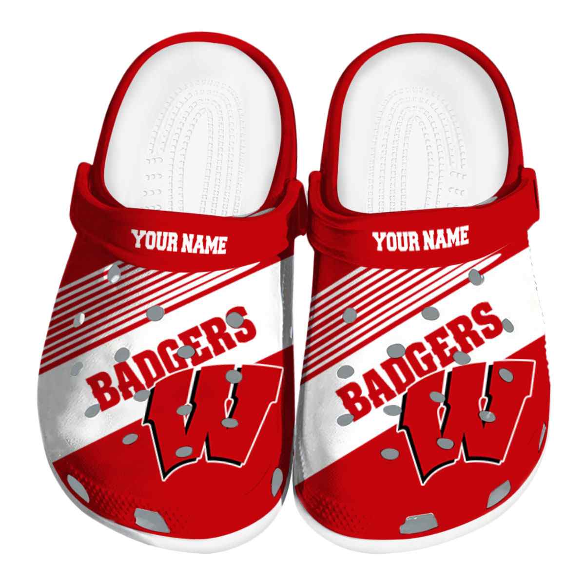 Wisconsin Badgers 2025 NCAA Sport Crocs Clogs For Men Women and Kids - GNL146511