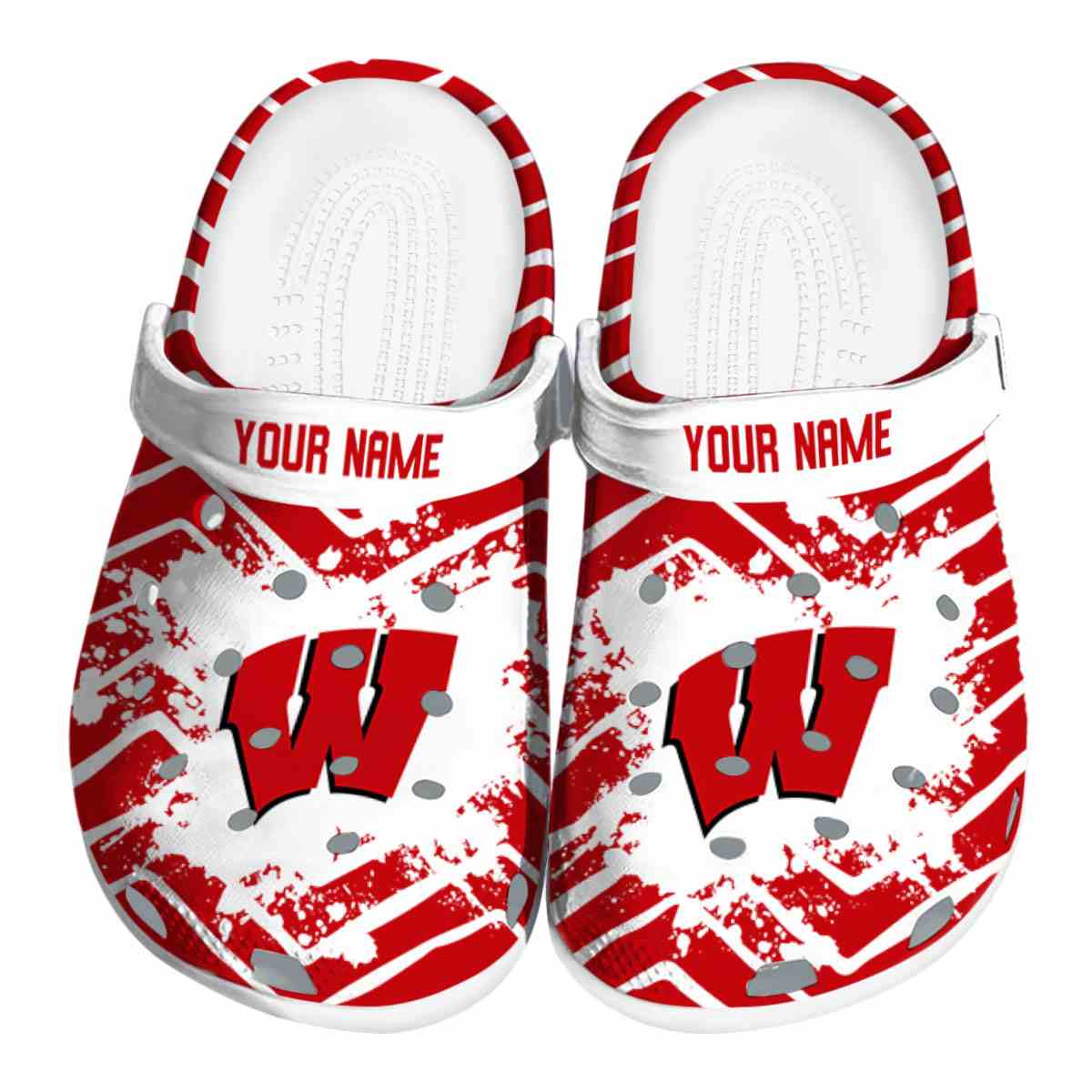 Wisconsin Badgers 2025 NCAA Sport Crocs Clogs For Men Women and Kids - GNL146518
