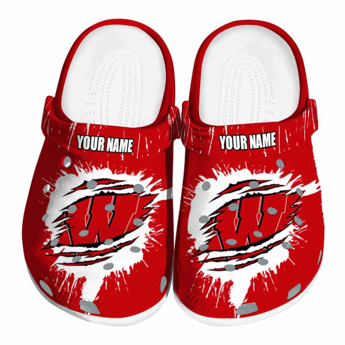 Wisconsin Badgers 2025 NCAA Sport Crocs Clogs For Men Women and Kids - GNL146520