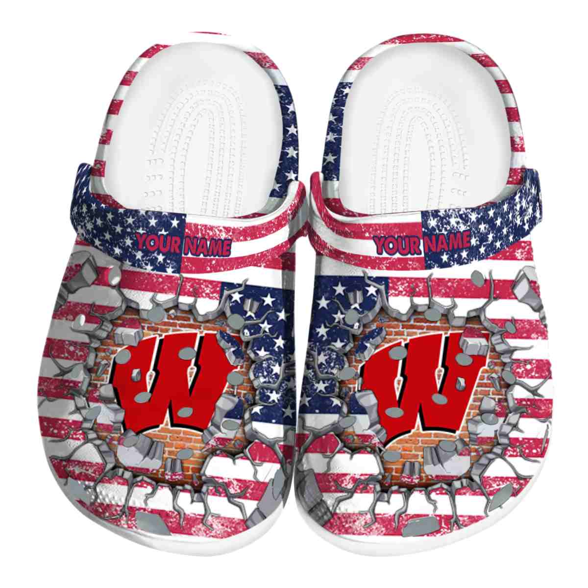 Wisconsin Badgers 2025 NCAA Sport Crocs Clogs For Men Women and Kids - GNL146530