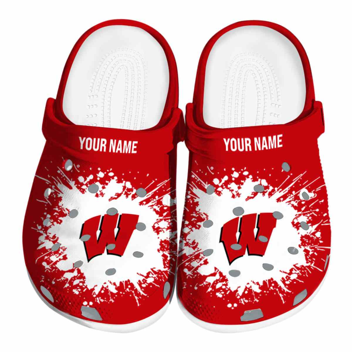 Wisconsin Badgers 2025 NCAA Sport Crocs Clogs For Men Women and Kids - GNL146528