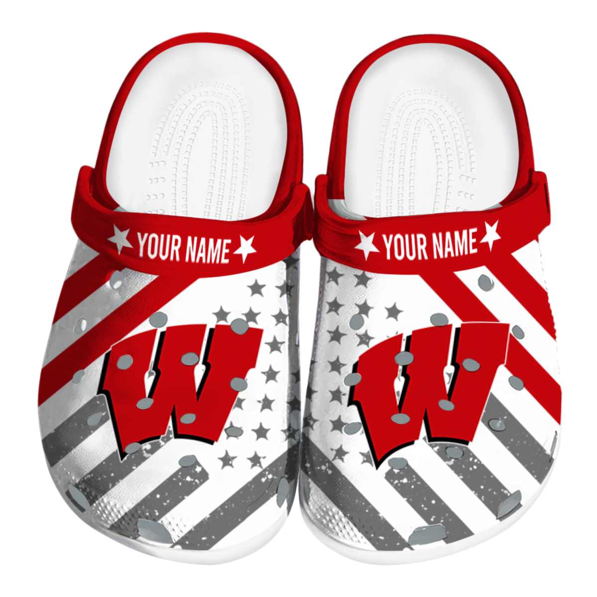 Wisconsin Badgers 2025 NCAA Sport Crocs Clogs For Men Women and Kids - GNL146535
