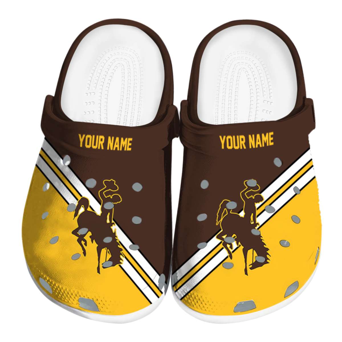 Wyoming Cowboys 2025 NCAA Sport Crocs Clogs For Men Women and Kids - GNL146542