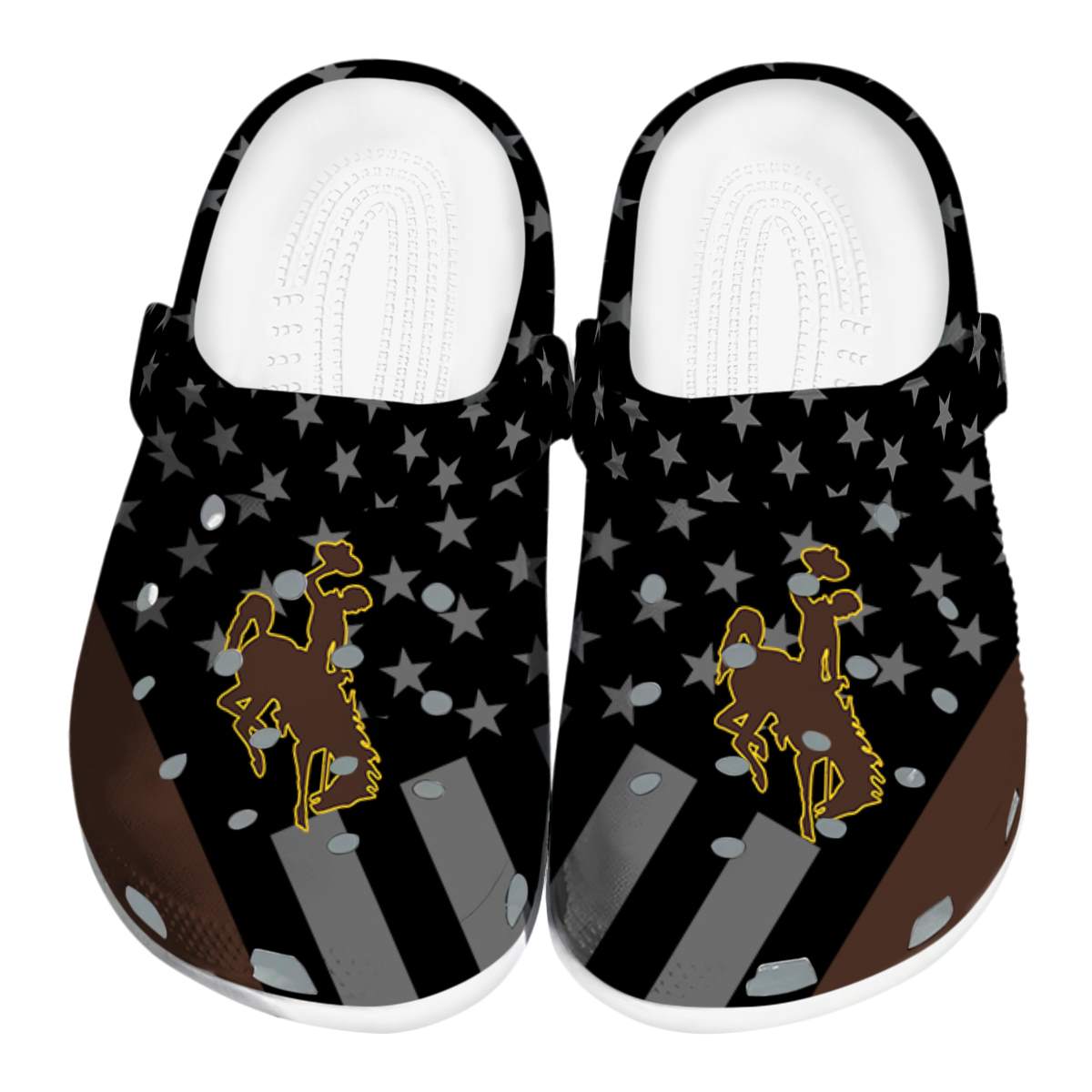 Wyoming Cowboys 2025 NCAA Sport Crocs Clogs For Men Women and Kids - GNL146536