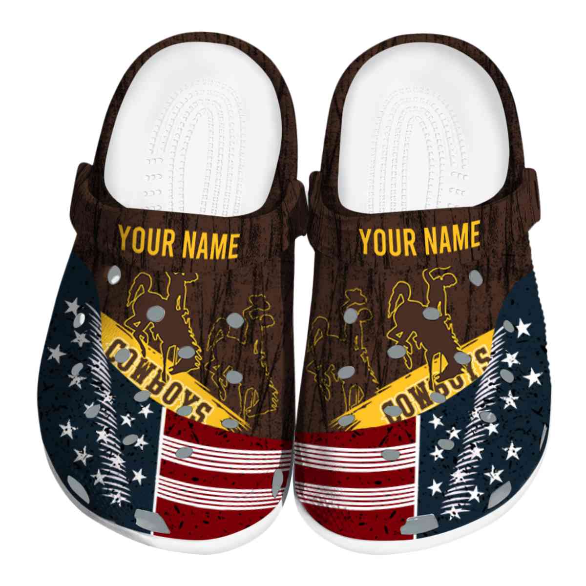Wyoming Cowboys 2025 NCAA Sport Crocs Clogs For Men Women and Kids - GNL146537