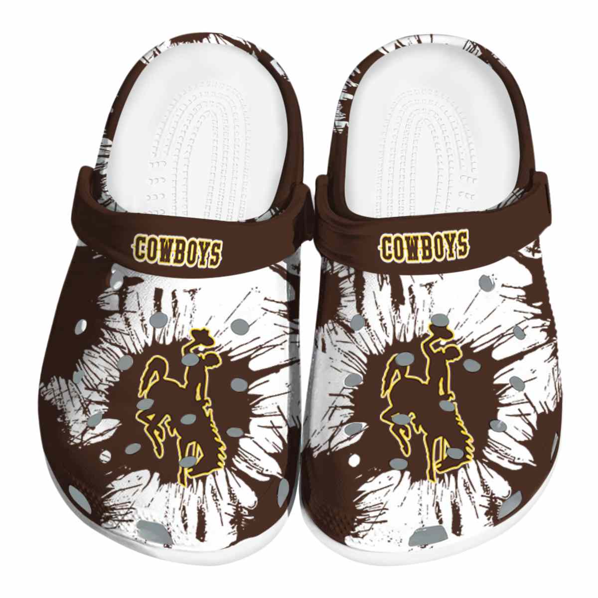 Wyoming Cowboys 2025 NCAA Sport Crocs Clogs For Men Women and Kids - GNL146541