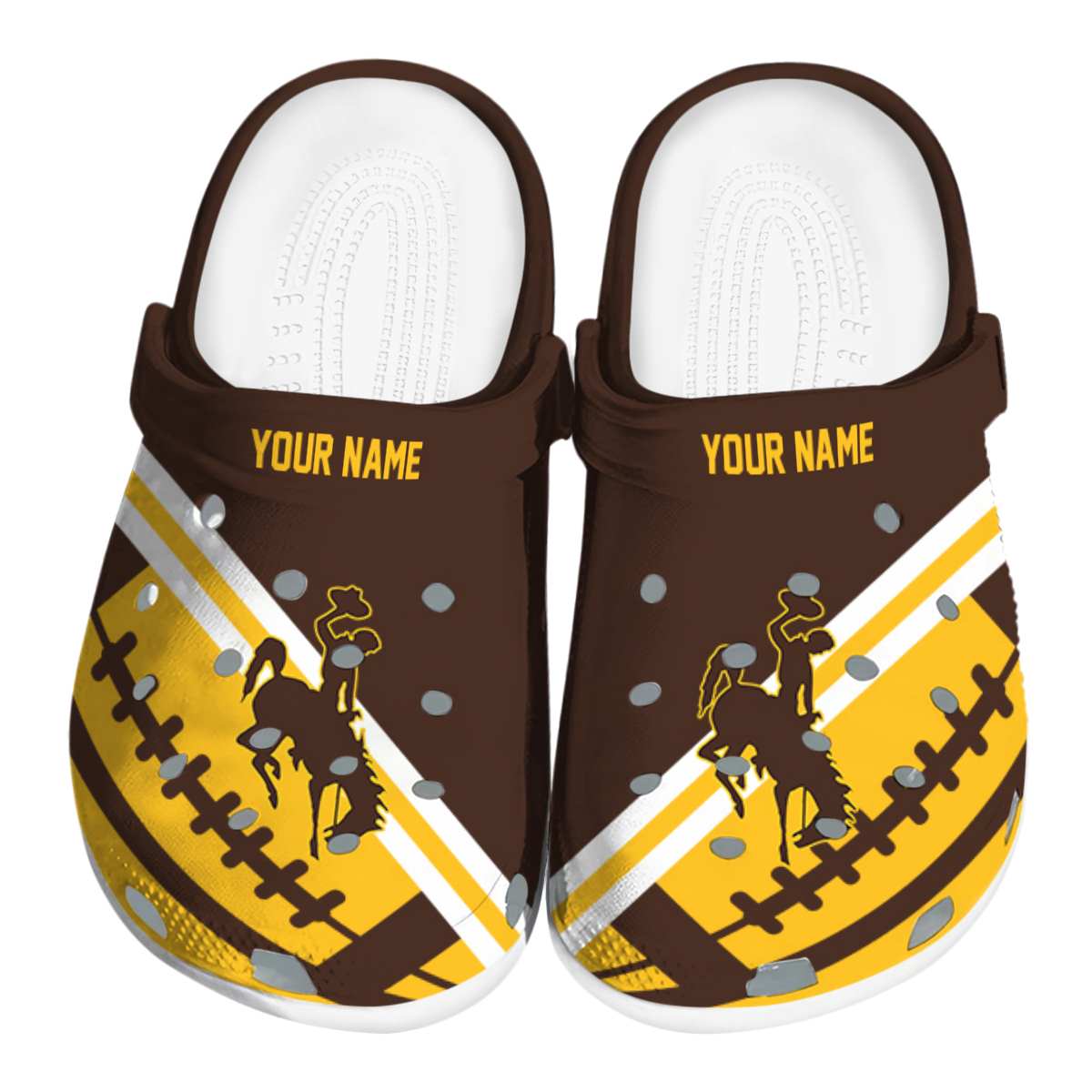 Wyoming Cowboys 2025 NCAA Sport Crocs Clogs For Men Women and Kids - GNL146544