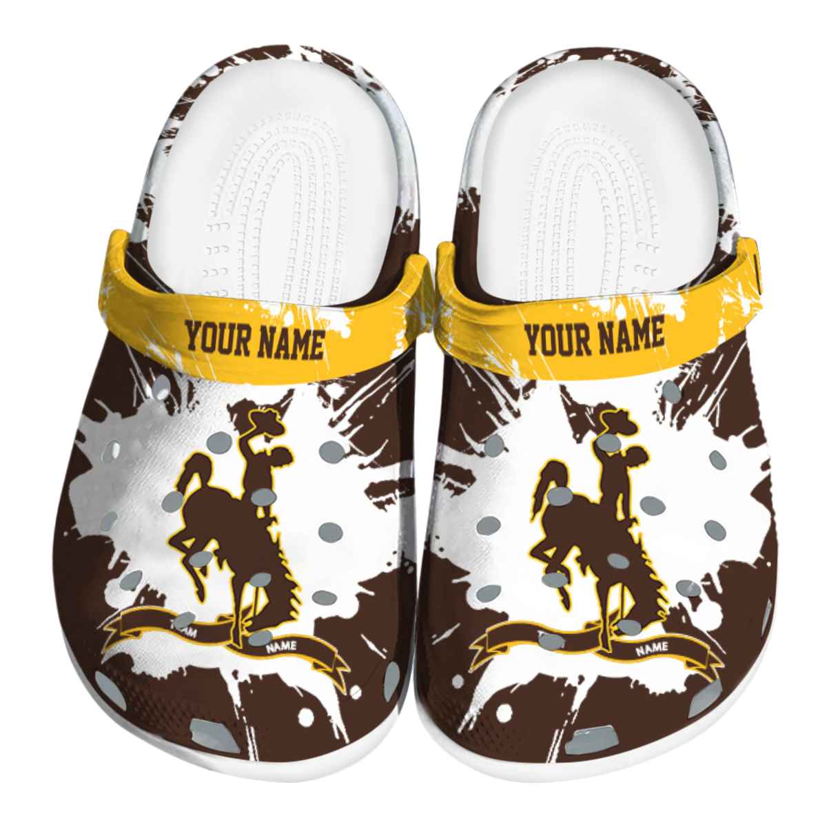 Wyoming Cowboys 2025 NCAA Sport Crocs Clogs For Men Women and Kids - GNL146563