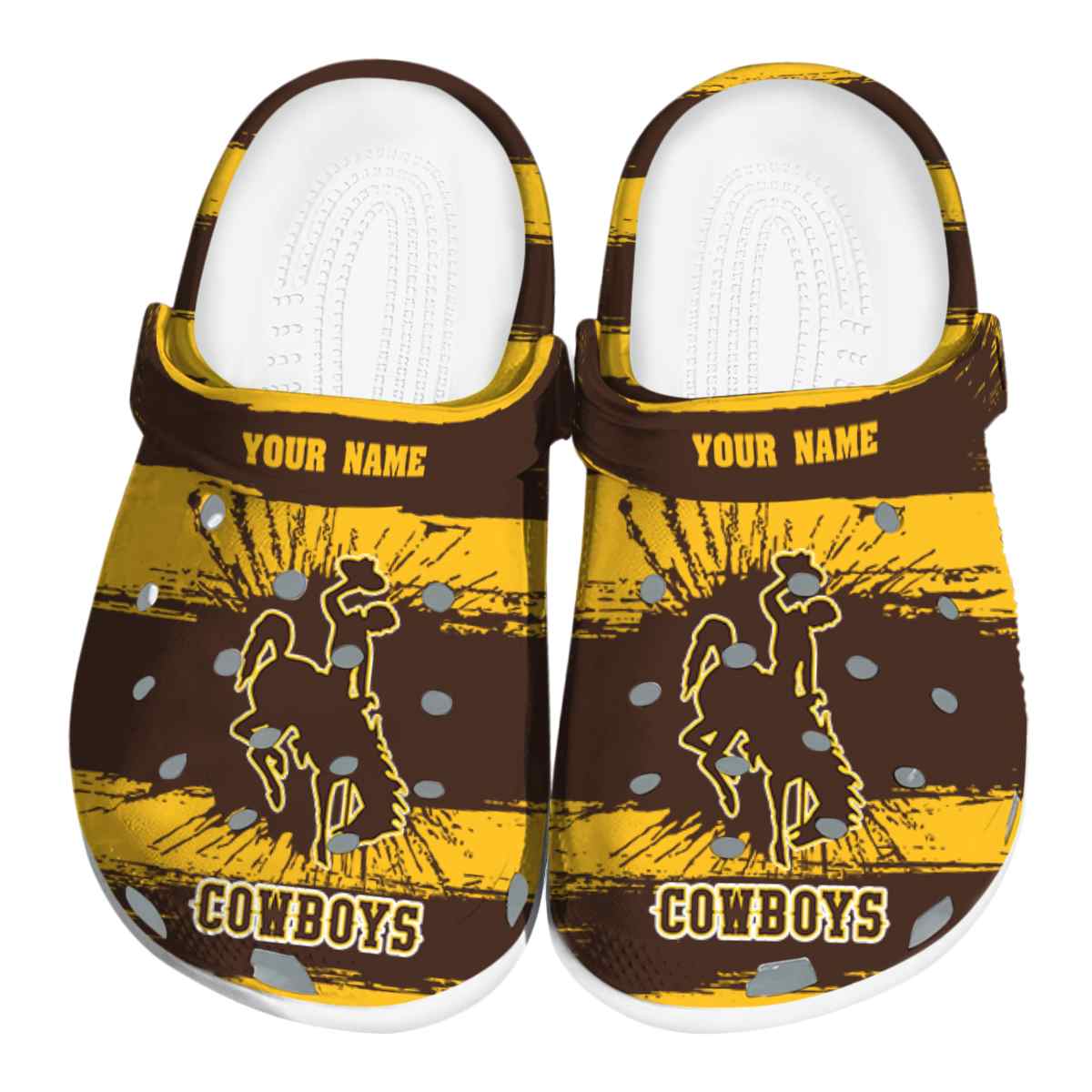 Wyoming Cowboys 2025 NCAA Sport Crocs Clogs For Men Women and Kids - GNL146562