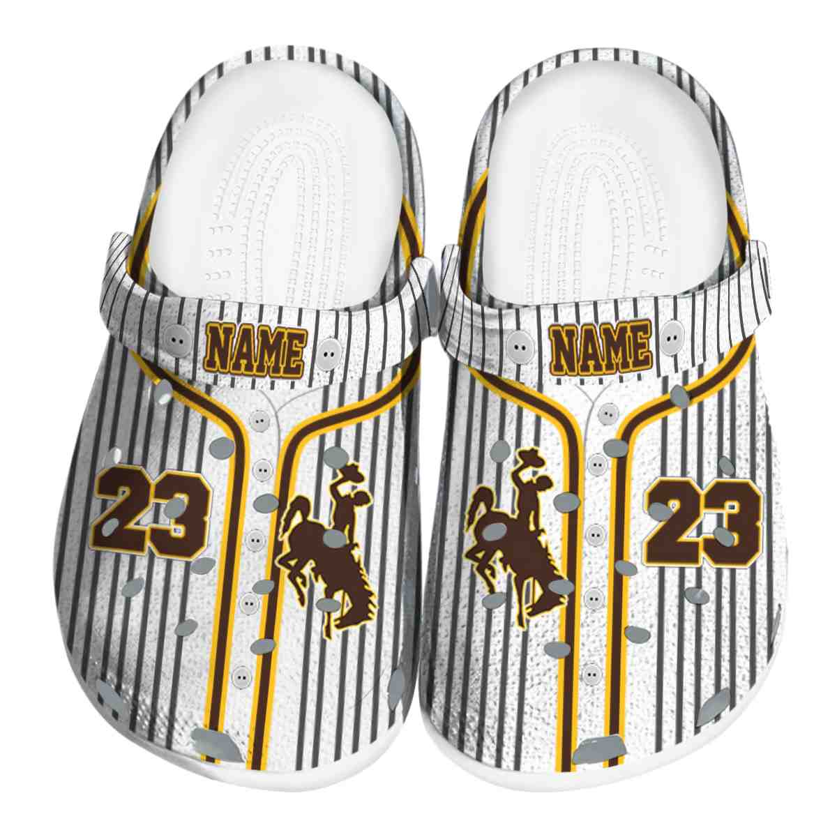 Wyoming Cowboys 2025 NCAA Sport Crocs Clogs For Men Women and Kids - GNL146561