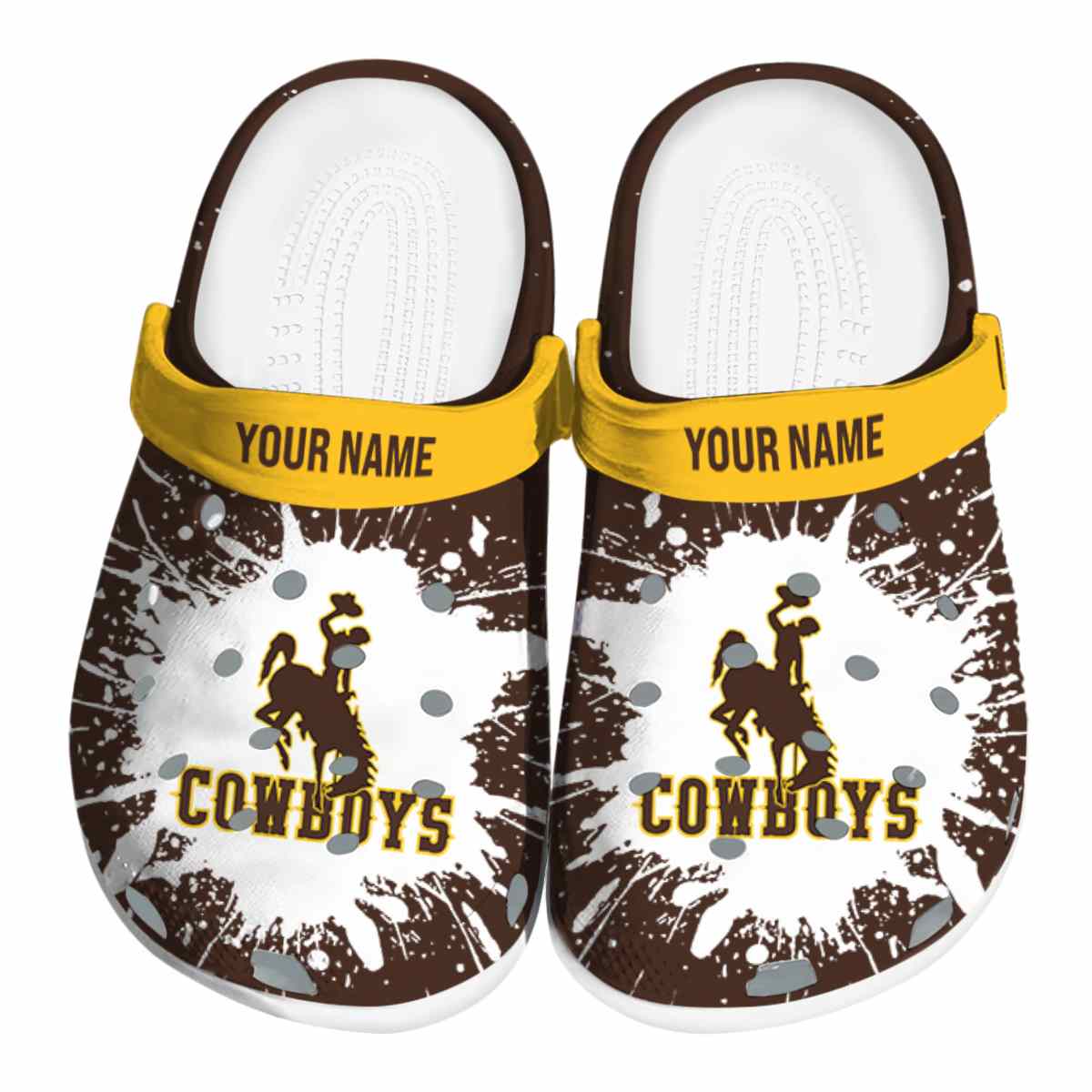 Wyoming Cowboys 2025 NCAA Sport Crocs Clogs For Men Women and Kids - GNL146567