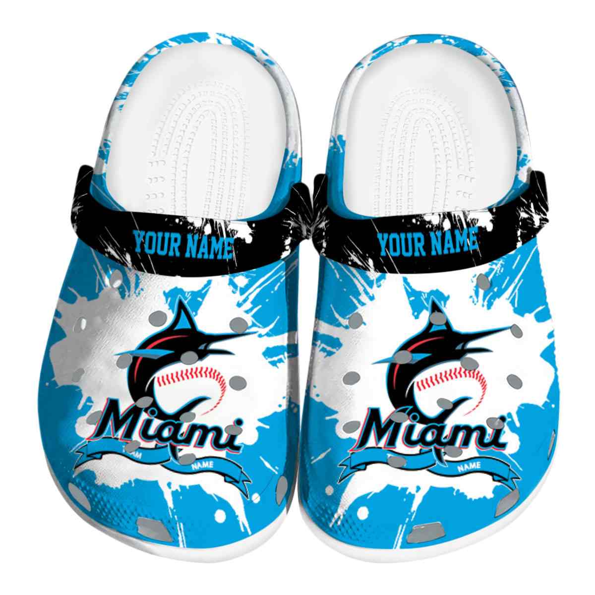 Miami Marlins MLB Crocs Shoes Comfortable For Men Women and Kids - GNL15597