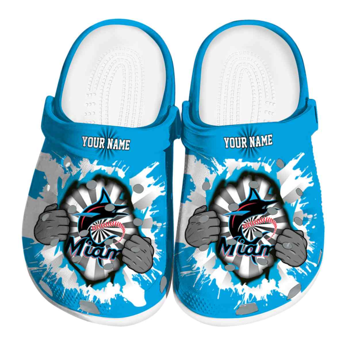 Miami Marlins MLB Crocs Shoes Comfortable For Men Women and Kids - GNL15641
