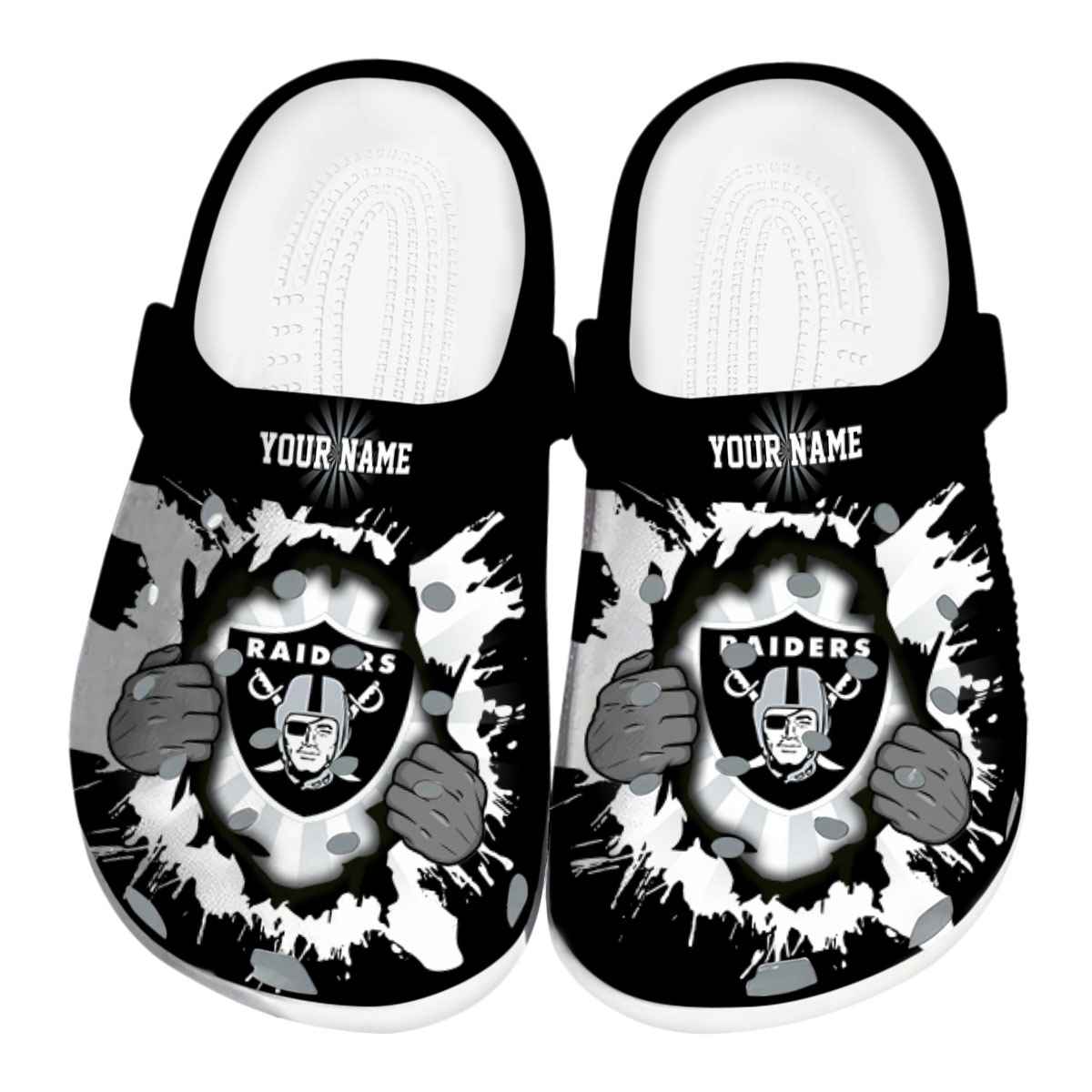 Las Vegas Raiders NFL Sport Crocs For Men Women and Kids - GNL146856