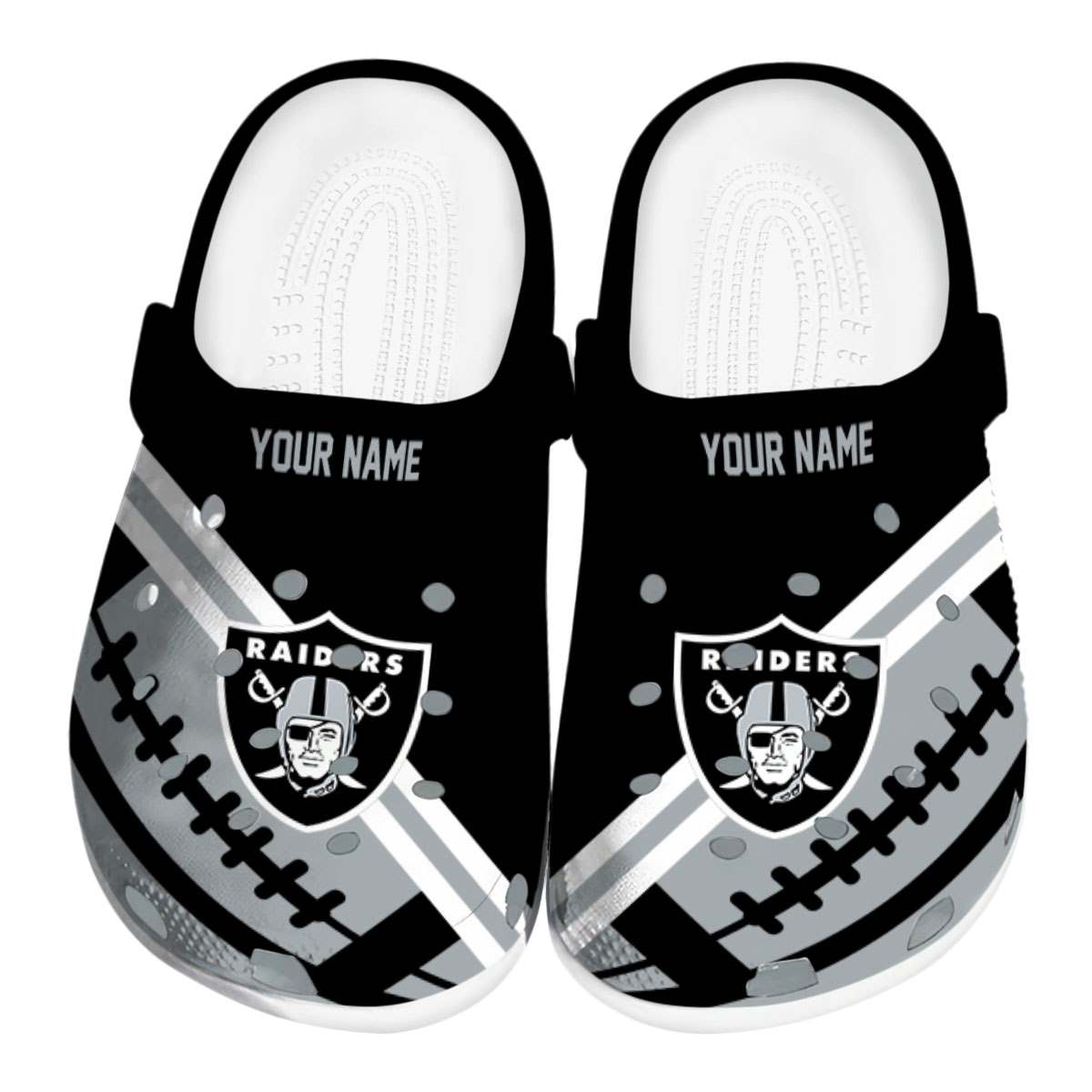 Las Vegas Raiders NFL Sport Crocs For Men Women and Kids - GNL146854