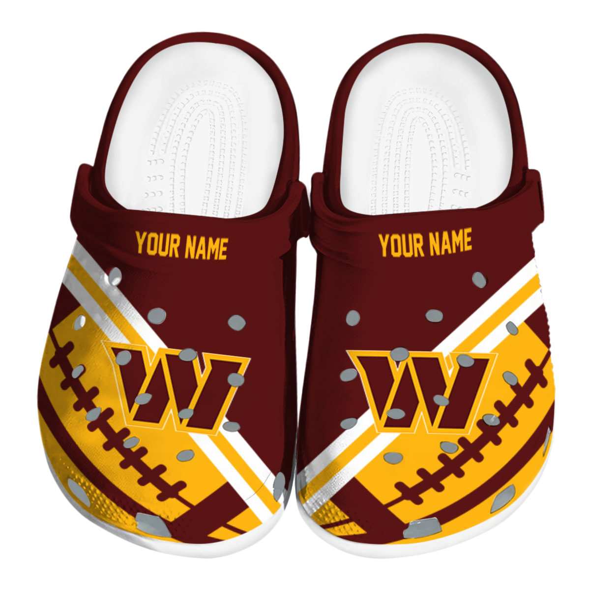 Washington Commanders NFL Sport Crocs For Men Women and Kids - GNL1461360