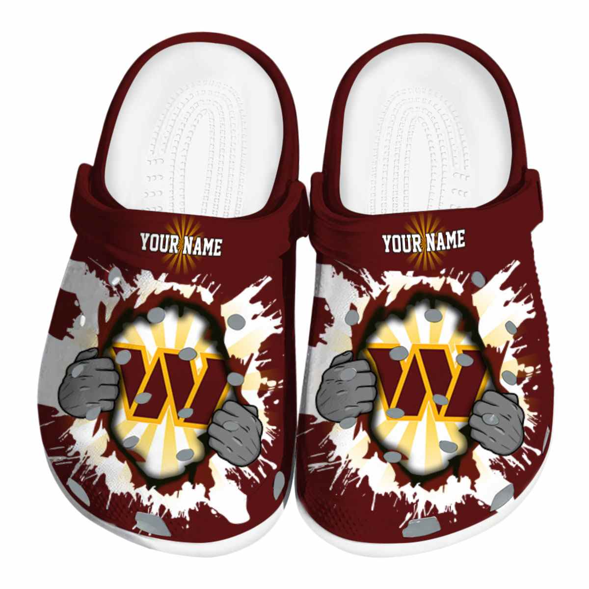 Washington Commanders NFL Sport Crocs For Men Women and Kids - GNL1461367