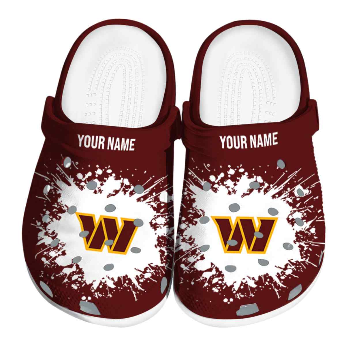 Washington Commanders NFL Sport Crocs For Men Women and Kids - GNL1461365