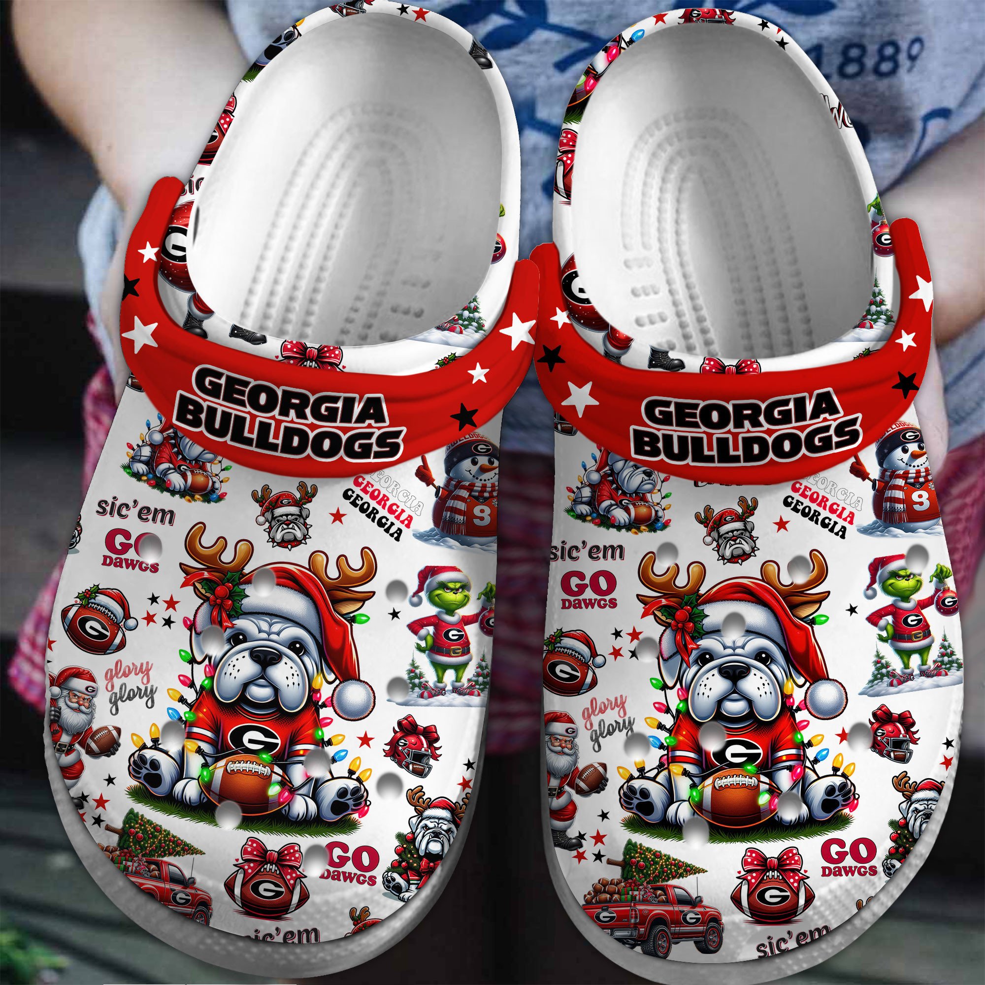 Georgia Bulldogs 2025 NCAA Sport Christmas Crocs Clogs For Men Women and Kids - GNL146569