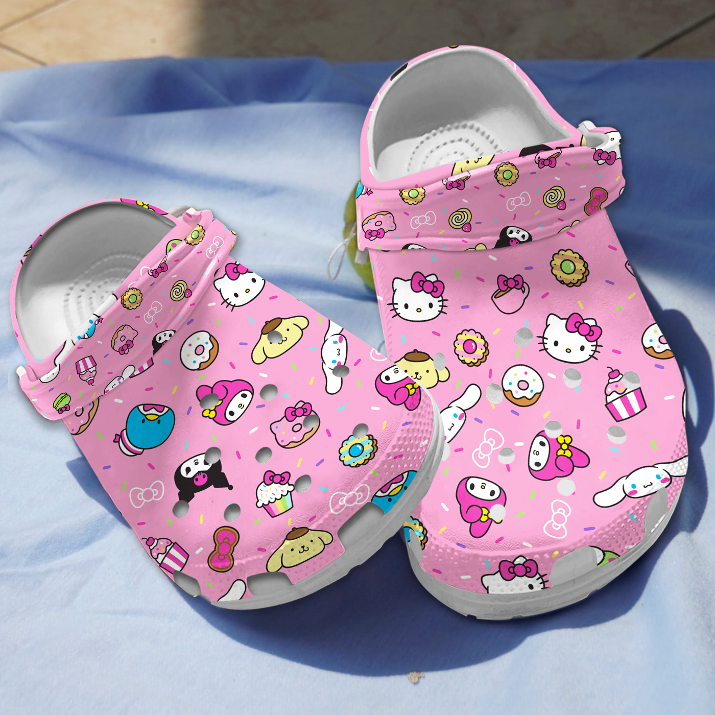 Hello Kitty Cartoon Crocs, Clogs Shoes Comfortable For Men Women and Kids - GNL1465842