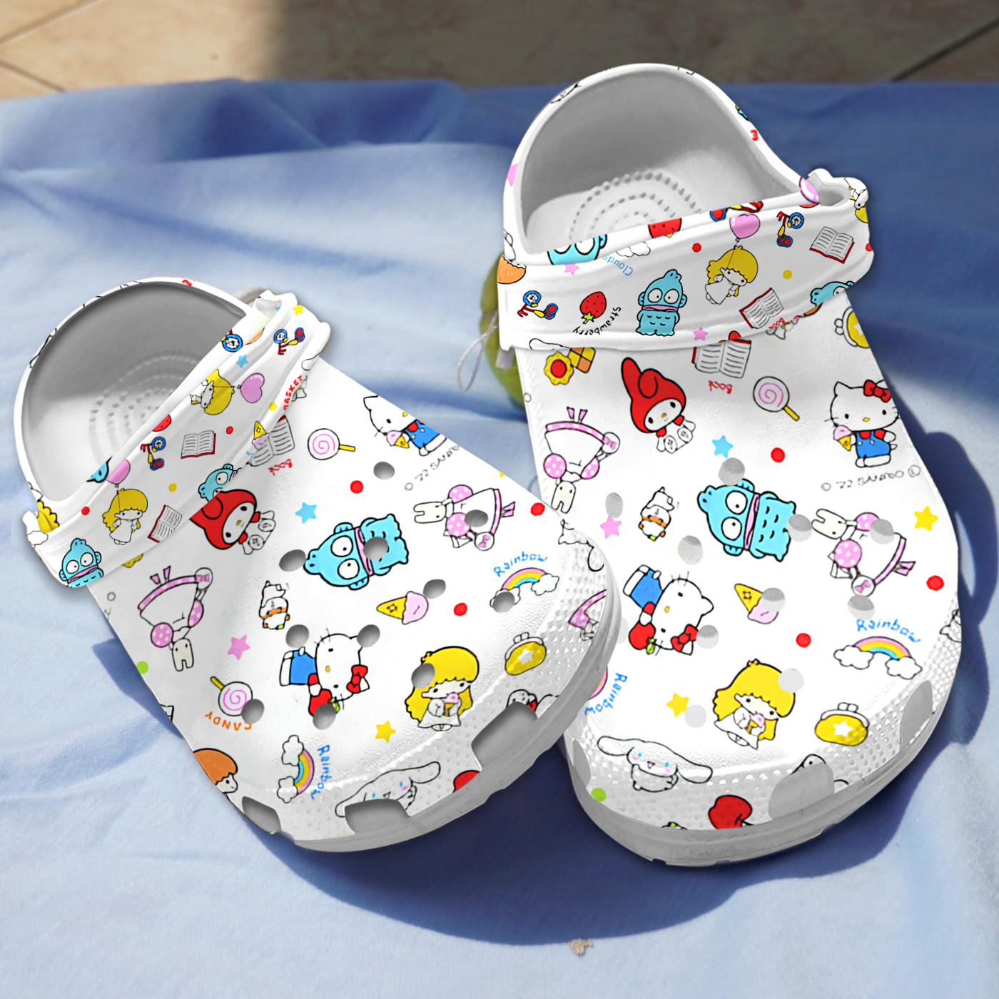 Hello Kitty Cartoon Crocs, Clogs Shoes Comfortable For Men Women and Kids - GNL1465847