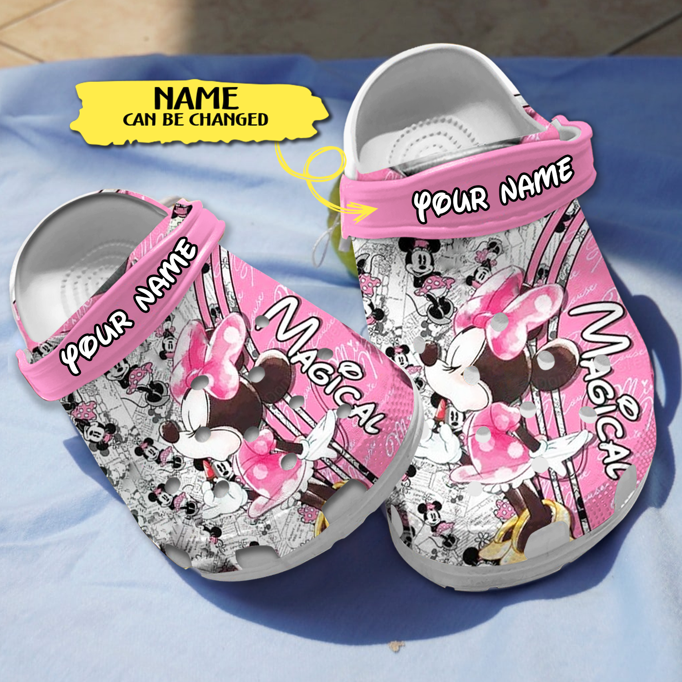 Minnie Mouse Cartoon Crocs, Clogs Shoes Comfortable For Men Women and Kids - GNL1465841