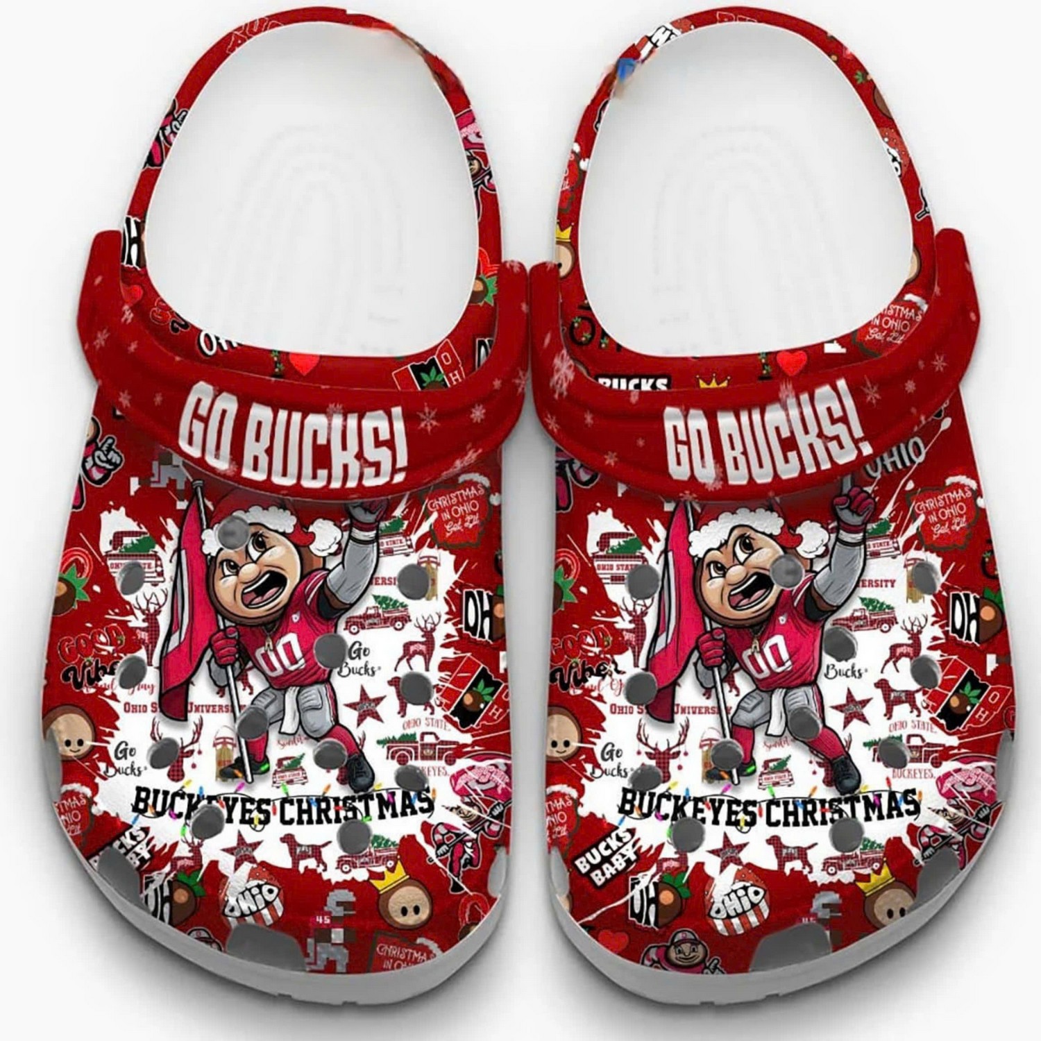 Ohio State Buckeyes 2025 NCAA Sport Crocs Clogs For Men Women and Kids - GNL146571